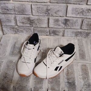 Reebok White and Black Athletic Shoes
